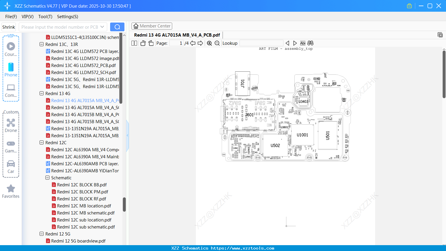 Xiaomi Redmi 13 4G AL7015A MB_V4_A_PCB